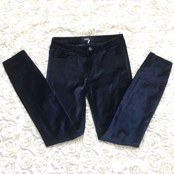 PAIGE Verdugo Ultra Skinny Velvet Pants - Picture 2 of 8